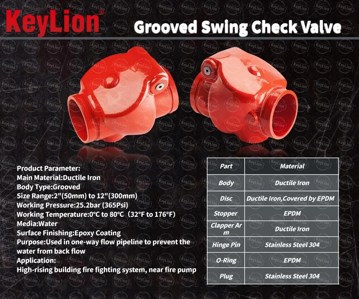 Grooved Swing Check Valve Grooved Swing Check Valve