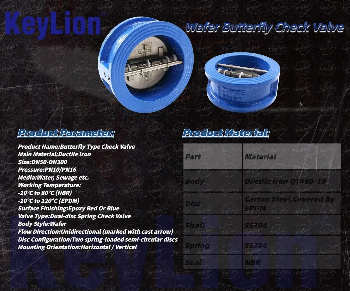 Butterfly Type Check Valve Butterfly Type Check Valve